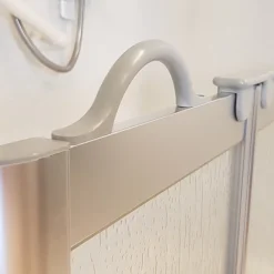 Milton Silver RH Corner Access Half Height Twin Bi-Fold Shower Doors With Fixed Panel -Bathroom Products Store vp3rhsil10x10 d1 1