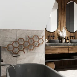 Terma Hex H502 X W1126mm Bright Copper Designer Radiator