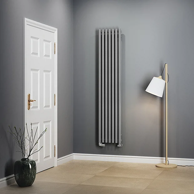 Terma Rolo Room H1800 X W370mm Salt & Pepper Designer Radiator 3 Terma Rolo Room H1800 X W370mm Salt & Pepper Designer Radiator