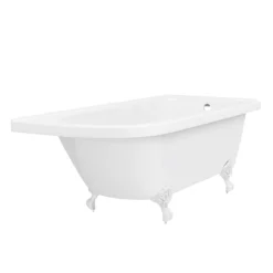 Appleby 1700 Roll Top Shower Bath + White Leg Set 13 Appleby 1700 Roll Top Shower Bath + White Leg Set -Bathroom Products Store whtap1700b n d2