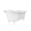 Oxford 1710 Roll Top Slipper Bath + White Leg Set -Bathroom Products Store whtox1710b d6
