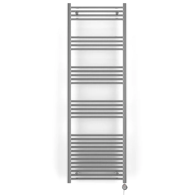 Terma Leo H1800 X W600mm Chrome Electric Only Towel Rail With MEG Thermostatic Element 7 Terma Leo H1800 X W600mm Chrome Electric Only Towel Rail With MEG Thermostatic Element - Image 5