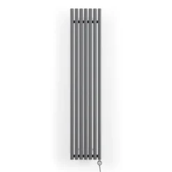 Terma Rolo Room E H1800 X W370mm Modern Grey Electric Only Towel Rail With MOA Blue Element -Bathroom Products Store wlror180037 sdgresmobp01 d4