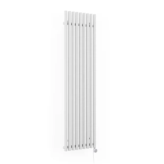 Terma Rolo Room E H1800 X W480mm White Electric Only Towel Rail With MOA Blue Element 5 Terma Rolo Room E H1800 X W480mm White Electric Only Towel Rail With MOA Blue Element - Image 3
