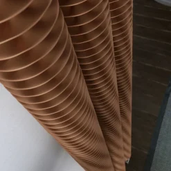 Terma Ribbon V E H1800 X W290mm Bright Copper Electric Only Radiator With MOA Blue Element -Bathroom Products Store wlrve180029 kbcoe8mobp d4