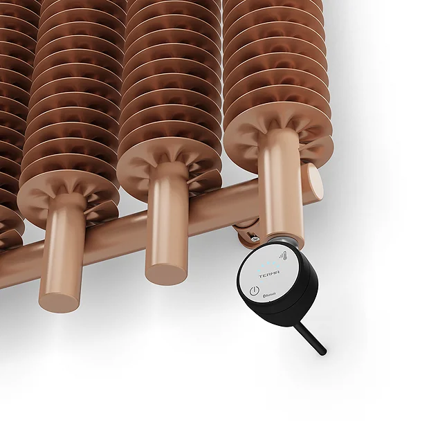 Terma Ribbon V E H1800 X W490mm Bright Copper Electric Only Radiator With MOA Blue Element 8 Terma Ribbon V E H1800 X W490mm Bright Copper Electric Only Radiator With MOA Blue Element - Image 6