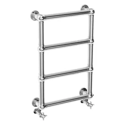 Chatsworth Traditional 748 X 498mm Chrome Heated Towel Rail -Bathroom Products Store wrd60 detail1