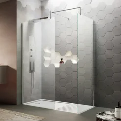 Nuie Wetroom Screen + Square Support Arm (Various Sizes) -Bathroom Products Store wrsc nd1